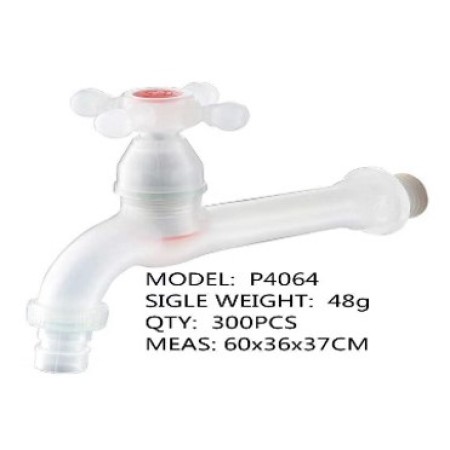 Кран моно удлиненный со штутцером, ручка крест Do.Korona