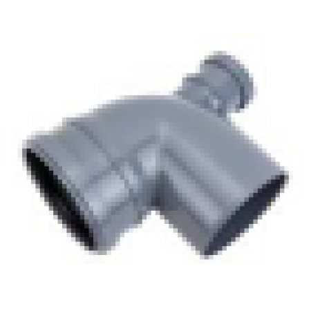 PP-H Отводы Политэк 110 х 45 с правым выходом на 50 мм