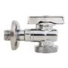 Угловой кран для подключения приборов матовый никелированная 1/2"*1/2" TIM