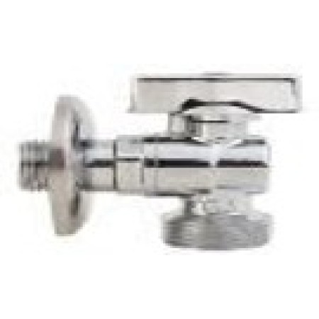Угловой кран для подключения приборов  ( хром) 1/2"*1/2" TIM