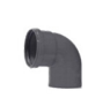 Отвод Мультимир 110 х 45 двухраструбный с кольцом