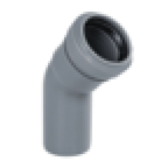 Отвод Мультимир 50 х 45 двухраструбный с кольцом