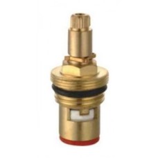 Кран букса 1/2 керамика с резьбой под юбку 20 шлицов