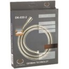 Шланг растяг-йся 1,5м, внутренний шланг черный(резина) с копроновой оплеткой, импорт-импорт