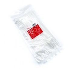 Хомут-стяжки ленточные 3*200 (2,5*200) бел. (100 шт. в уп.) (180 уп. в кор.) Мир Хомутов