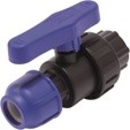 CN-TB ПНД Кран шаровой разъемный 25 x 3/4" вн. резьба TEBO