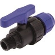 CN-TB ПНД Кран шаровой разъемный 20 x 1/2" нар. резьба TEBO