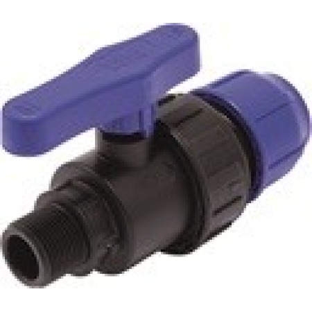 CN-TB ПНД Кран шаровой разъемный 20 x 1/2" нар. резьба TEBO