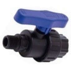 TR-TB ПНД Кран шаровой разъемный вн./нар. 3/4" TEBO