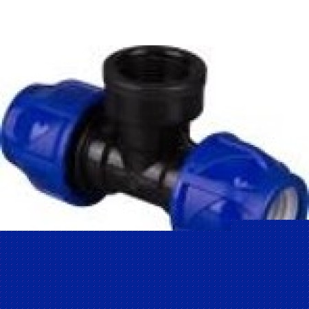 TR-TB ПНД Тройник вн. резьба 63 x 1" x 63 TEBO