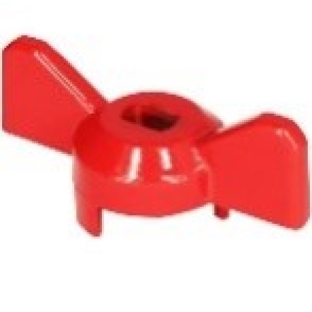 Ручка-бабочка усиленная, для крана КРАСНАЯ, 1/2"-3/4", Masterprof