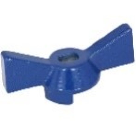 Ручка-бабочка усиленная, для крана СИНЯЯ, 1/2"-3/4", Masterprof
