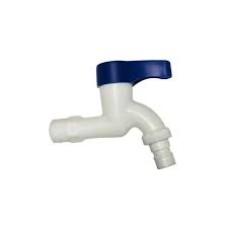 PL3KR-3/4 Кран водоразборный 3/4 , из высокопрочного пластика - БЕЛЫЙ