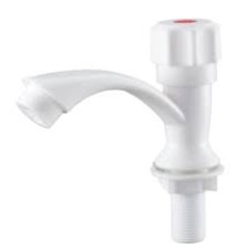 PL3-269F Кран для одной воды, из высокопрочного пластика- БЕЛЫЙ
