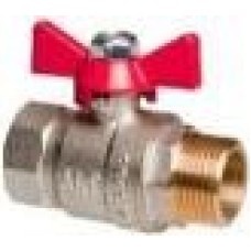 Кран шаровой полный проход TEBO ВН/НАР  3/8" бабочка (20/160)