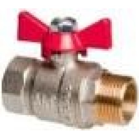 Кран шаровой полный проход TEBO ВН/НАР  3/8" бабочка (20/160)