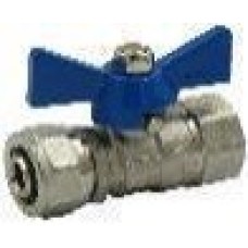 Кран шаровой (бабочка) МП 16Ц*1/2М (25\100) TIM