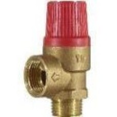 Клапан предохранительный для отопления  1/2"г-6 бар красный TIM