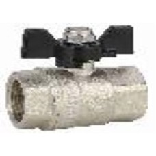 Кран Gappo шаровой полнопроходной ВР-ВР бабочка из алюминия 3/4" x 3/4"