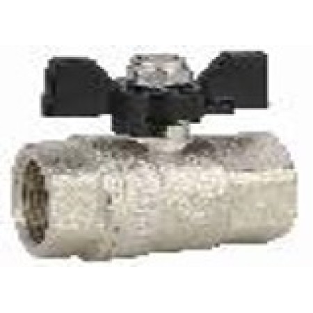Кран шаровой полнопроходной ВР-ВР,бабочка из алюминия 1" x 1"