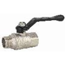 Кран шаровой полнопроходной ВР-НР, рычаг из алюминия 3/4" x 3/4"