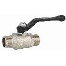 Кран шаровой полнопроходной НР-НР, рычаг из алюминия 1/2" x 1/2"