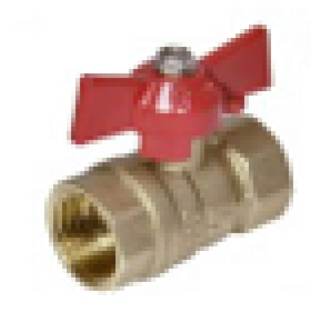 кран шаровой SantechSystems латунь никель бабочка Ду 20 (3/4) ВР