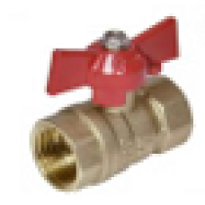 кран шаровой SantechSystems латунь никель бабочка Ду 25 (1) ВР