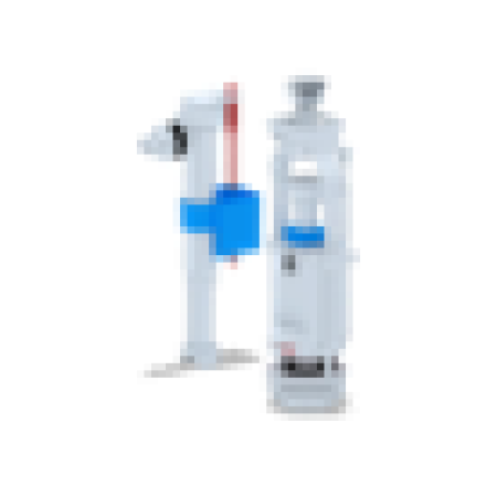 Арматура для бачка АНИ Пласт боковое подключение 1/2" пластик штуцер 1 режим кнопка сливной /налив