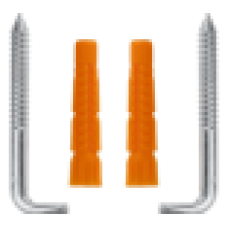 Набор MasterProf для крепления бойлера универсальный 200 л (шуруп - костыль 10 х 100, 2 шт.), MP