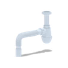 Сифон для кухонной мойки АНИ Пласт 1 1/2 х 40 без выпуска с гибкой трубой 40*40