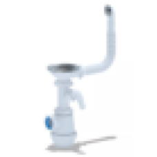 Сифон одинарный Ани Грот 3 1/2" с переливом и отводом Анипласт