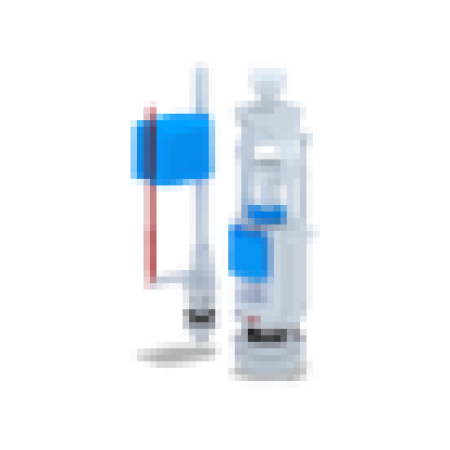 Арматура для бачка АНИ Пласт нижнее подключение 1/2" пластик штуцер 2 кнопки (эконом)