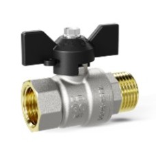 Кран шаровой латунный LD Pride вн-нр 1/2" бабочка