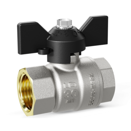 Кран шаровой латунный LD Pride вн-вн 1/2" бабочка