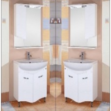 Тумба Onika Лайн 55 напольная, белая (ум. Уют 55)