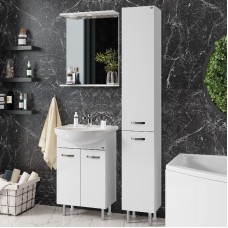 Зеркало Onika Коралл 55 белое, с подсветкой