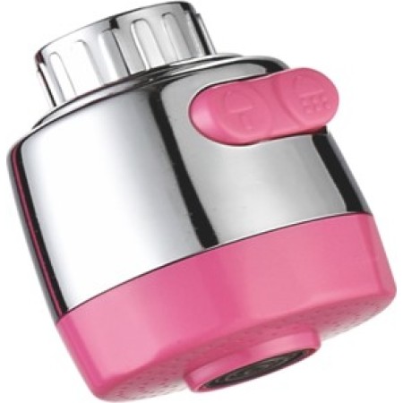 Аэратор 2-х режимный, цвет  розовый