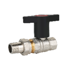 Кран шаровой полнопроходной с «американкой» ВН-НР,пластик. маховик 3/4"