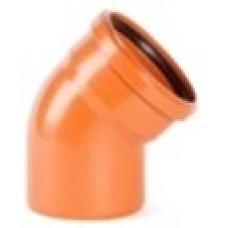 Отвод 110х15* ( наруж./цв рыжий) РТП