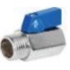 Мини кран для воды, хромированный  1/2" г/г ( красные и синние  ручки) (10\200) TIM