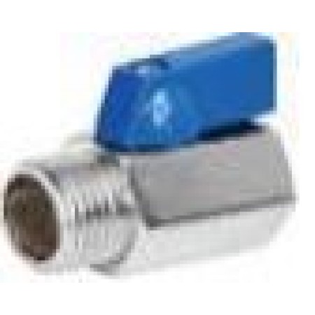 Мини кран для воды, хромированный  1/2" ш/ш ( красные и синние  ручки) (10\200) TIM