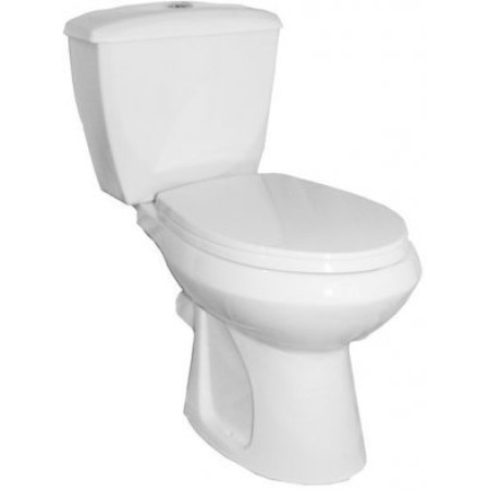 Sanita "Стандарт"(эконом)унитаз-компакт,к/в+сид. п/п с пласт.кр.,антивс WC.CC/Standart/1-P/WHT.G/S1