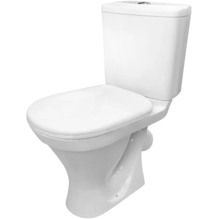 Sanita "Формат"(эконом) унитаз-компакт,к/в+стульч п/п с пласт.кр.,антивспл WC.CC/Format/1-P/WHT.G/S1