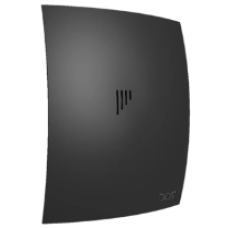 Вентилятор накладной BREEZE D100 обр.клапан Matt black DICITI