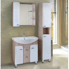 Тумба Onika Стиль 75 напольная, белая/ясень шимо (ум. Стиль 75)