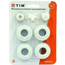 Набор пробок радиаторный без кронштейнов  3/4", (7 предметов) (1\40) TIM