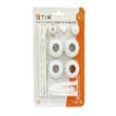 Набор пробок радиаторный с 3-мя кронштейнам 3/4", (13 предметов) (1\40) TIM