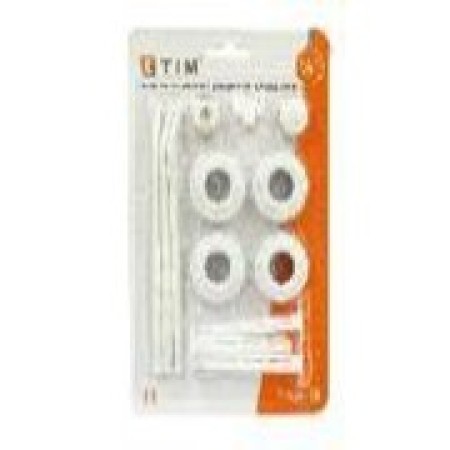 Набор пробок радиаторный с 3-мя кронштейнам 3/4", (13 предметов) (1\40) TIM