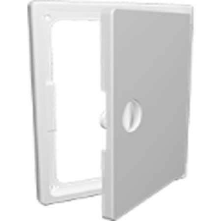 Люк ревизионный ЛТП накладной ручка-задвижка 200х250 пластик EVECS